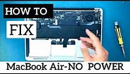 DIY Repair Liquid Damage A1466 MacBook Air 13" Logic Board - No Power Efi Chip