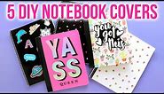 5 EASY DIY Notebook Covers - Back to School 2018 - HGTV Handmade