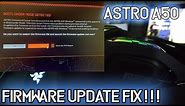 HOW TO FIX ASTRO A50 FIRMWARE UPDATE ERROR ON WINDOWS 2020
