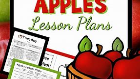 Preschool Apple Theme Lesson Plans