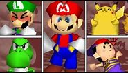 Super Smash Bros 64 - All Victory Pose Animations (HIGH QUALITY)