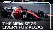 Ferrari's New SF-23 Livery For The Las Vegas Grand Prix