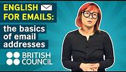 English for Emails: Email addresses