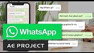 WhatsApp After Effects Template Project 🗨