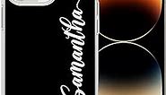 Custom Phone Cases Personalized Customized Name Case with Text Handwritten Style Protective Clear Cover Compatible with iPhone 15 14 13 12 11 Pro/Pro Max/Mini/X XS XR