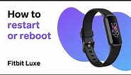 How to Restart Fitbit Luxe (Reboot)