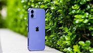 Here is the purple iPhone 12, which is purple