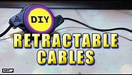 How To Make Retractable Cables! Headphones, Microphones, USB, Anything!