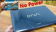 Power won't turn on Sony Vaio laptop PCG 61212w || vaio laptop power not working