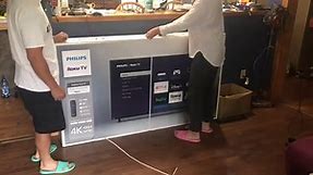 Unboxing & Review of Philips 4K 65 inch Smart TV with Roku (4864 Series)