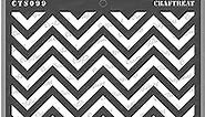 CrafTreat Chevron Wall Stencils for Painting Large Pattern - Chevron - 12x12 Inches - Reusable DIY Art and Craft Stencils - Chevron Stencils for Painting on Wood - Chevron Stencil for Walls