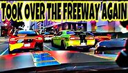DODGE CHARGERS TAKES OVER DALLAS FREEWAYS & DOWNTOWN !!! **FREEWAY TAKEOVER**
