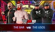 WWE 2K18 Sheamus Cesaro vs Jimmy Uso Jey Uso | The Bar vs The Usos Survivor Series 2017 Full Match