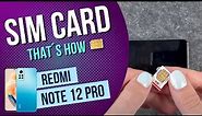 Xiaomi Redmi Note 12 Pro - How to insert a SIM card • 📲 • 📶 • ✅ • | Tutorial