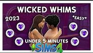 HOW TO INSTALL WICKEDWHIMS SIMS 4 2023 IN UNDER 5 MINUTES! *EASY*