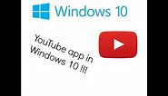How to get the YouTube app in Windows 10