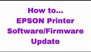 How to update all Epson Printers Firmware and Software Update #EpsonSoftwareUpdater