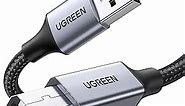 UGREEN Printer Cable, 6 FT USB A to B, Nylon Braided USB B Scanner Cord Compatible with Epson, Canon, HP, Brother, Dell, Samsung, Piano, DAC, Lexmark, Xerox, and More