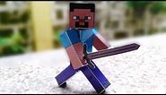 How to make the Bendable/Articulated Steve (Minecraft Papercraft/Papertoy) VERY EASY VERSION