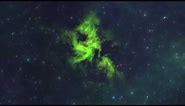 Neon Green Nebula Deep Space Relaxing 4K Long Screensaver || Wallpaper || Background Video