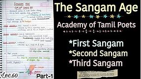The Sangam Age -- 3 Sangams, Introduction || Ancient History || Lec.60 || An Aspirant !