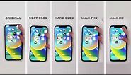 iPhone 12 Pro Max Screens Comparison Test: Incell VS Hard OLED VS Soft OLED VS OEM - APLONG Review