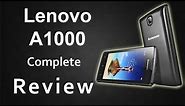 Lenovo A1000 Unboxing and Review - Cheapest 1 GB Branded Android Phone