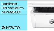 Load Paper | HP LaserJet Pro MFP M28-M31 Printers | HP