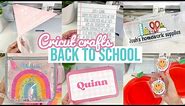 BACK TO SCHOOL CRAFTS WITH MY CRICUT