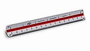 ALVIN 610E Metric Engineer Triangle Scale, Multipurpose Ruler for Drawing, Planning, and Design, Drafting and Architecture Tool - 6 Inches