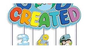 Yeaqee 30 Sets 7 Days of Creation Sunday School Crafts Make Your Own Bible Crafts Sunday School and Religious Craft for Toddler Preschooler Kids Religious Party Favor Game Fun Home Activities
