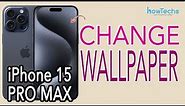How to Change Wallpaper on iPhone 15 Pro Max #iphone15promax #iphone14wallpaper