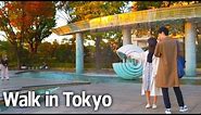 Tokyo walking tour - Sunset scenery of Fountain Park in Marunouchi♪ (Nov. 2023)