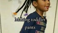 Making toddler pants bigger with patchwork and ruffle flair Jean's DIY | Upcycle
