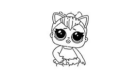 LOL Surprise Kitty Queen coloring page - Online and Print for Free!