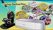 DIY Promotional Button Pins: How to Make Custom Button Pins with Cricut & Vevor Button Maker Machine