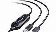 Cable Matters USB 3.0 Data Transfer Cable PC to PC for Windows, USB Transfer Cable in 6.6 ft -Works with XP/Vista/7/8/10/11, Easy Computer Sync Key Included - Compatible with PCMover for Win Migration