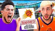 I got banned by the Phoenix Suns..