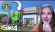 This NEW Sims 4 CC is INCREDIBLE! | LittleDica Rise&Grind Pack Review + Cafe Build!
