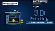 Animation On 3D Printing by Material Extrusion Method