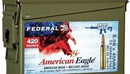 Federal American Eagle 5.56x45mm NATO Ammo 55gr FMJ 420-Round Ammo Can