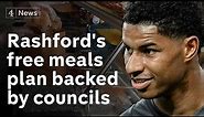Councils promise free school meals after footballer Marcus Rashford’s campaign