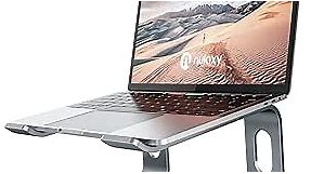 Nulaxy Laptop Stand, Detachable Ergonomic Laptop Mount Computer Stand for Desk, Aluminum Laptop Riser Notebook Stand Compatible with MacBook, Dell XPS, All 10-16" Laptops - Gray