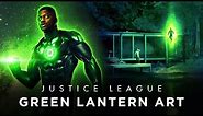 Justice League Snyder Cut - GREEN LANTERN Concept Art Revealed By Zack Snyder