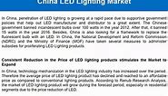 China LED Lighting Market Forecast