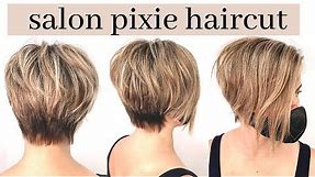 SALON PIXIE HAIRCUT TUTORIAL / Short Pixie on Thick, Fine Hair / Intuitive Haircutting | Lina Waled