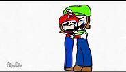 Mario and Luigi crying (ANIMATION TEST 2)