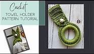 Crochet towel hanger ring pattern tutorial