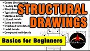 Structural Drawing - Basics for Beginners | A Guide to Structural Drawings for Homes,Flats |EduArchs