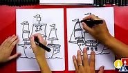 How To Draw A Super Cool Pirate Ship